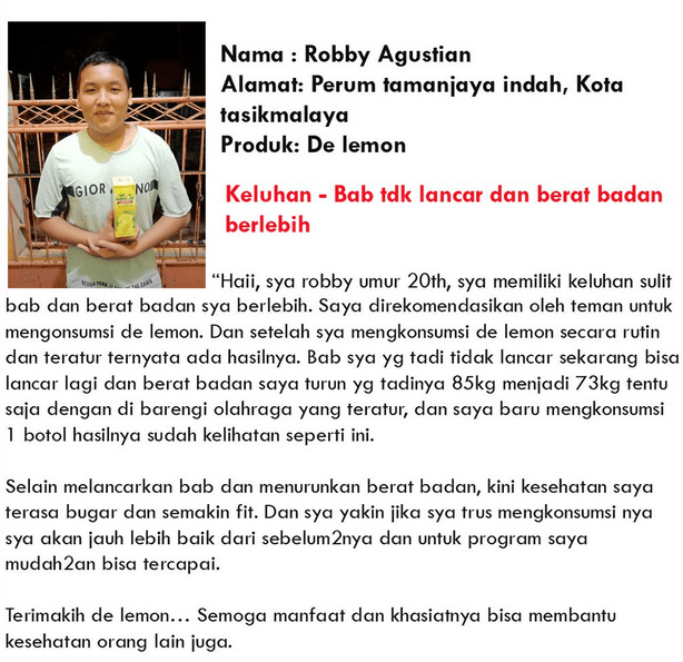 Lemon MIX - Sari Lemon Organik dan Madu Royal Jelly