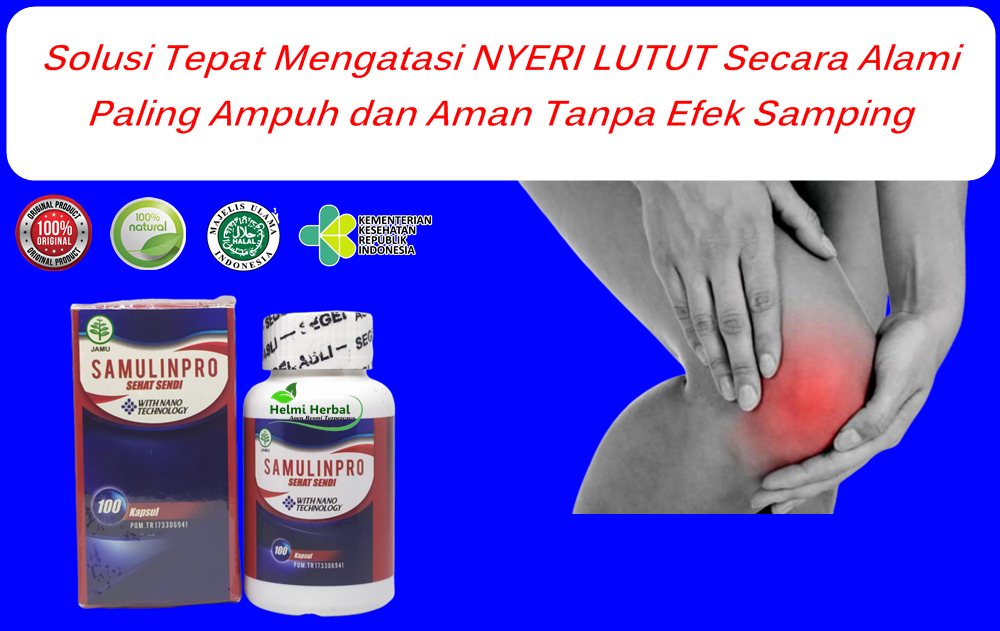 Obat Nyeri Lutut Alami Paling Ampuh